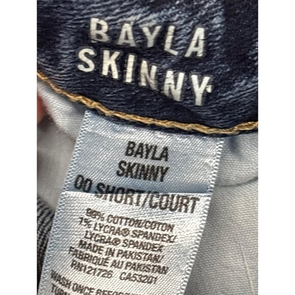 Aeropostale Bayla Skinny Jeans 00 Short Blue Medium Wash Denim Stretch - Picture 4 of 4